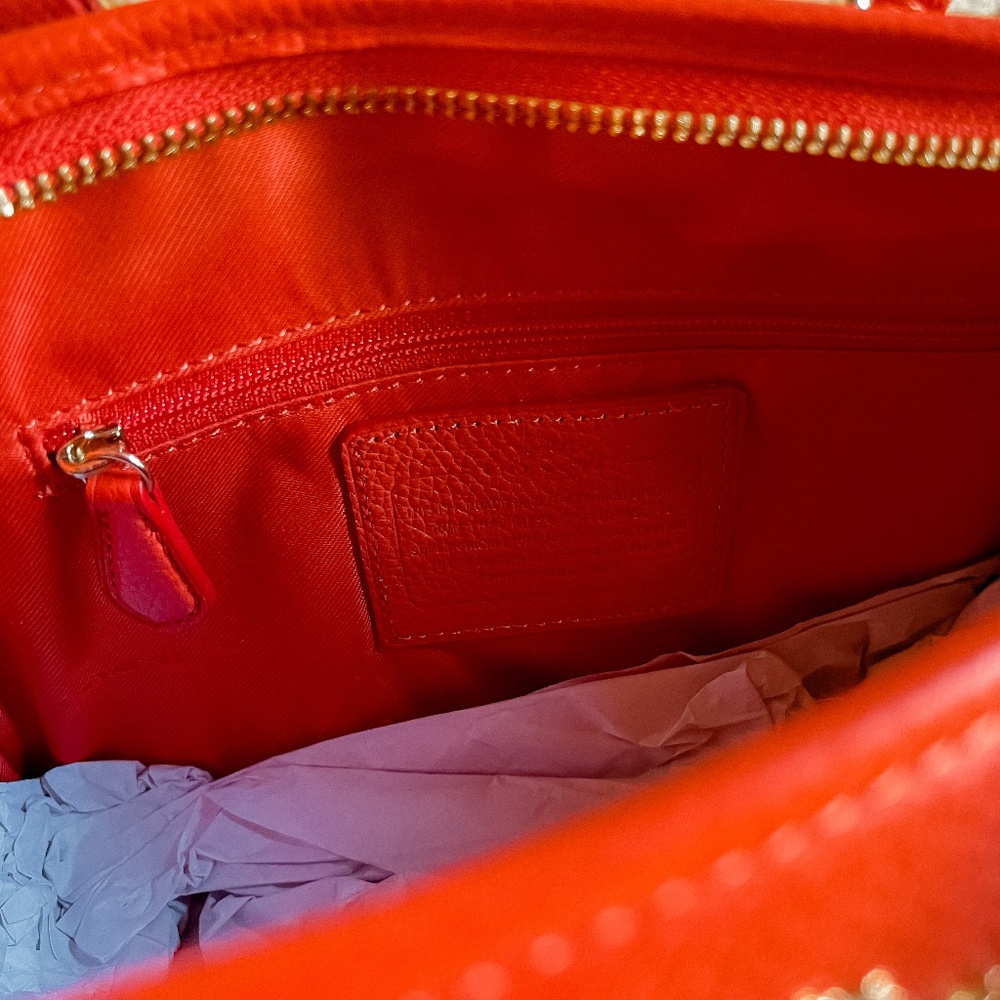 Coach Red Leather Handbag - Picture 7 of 15